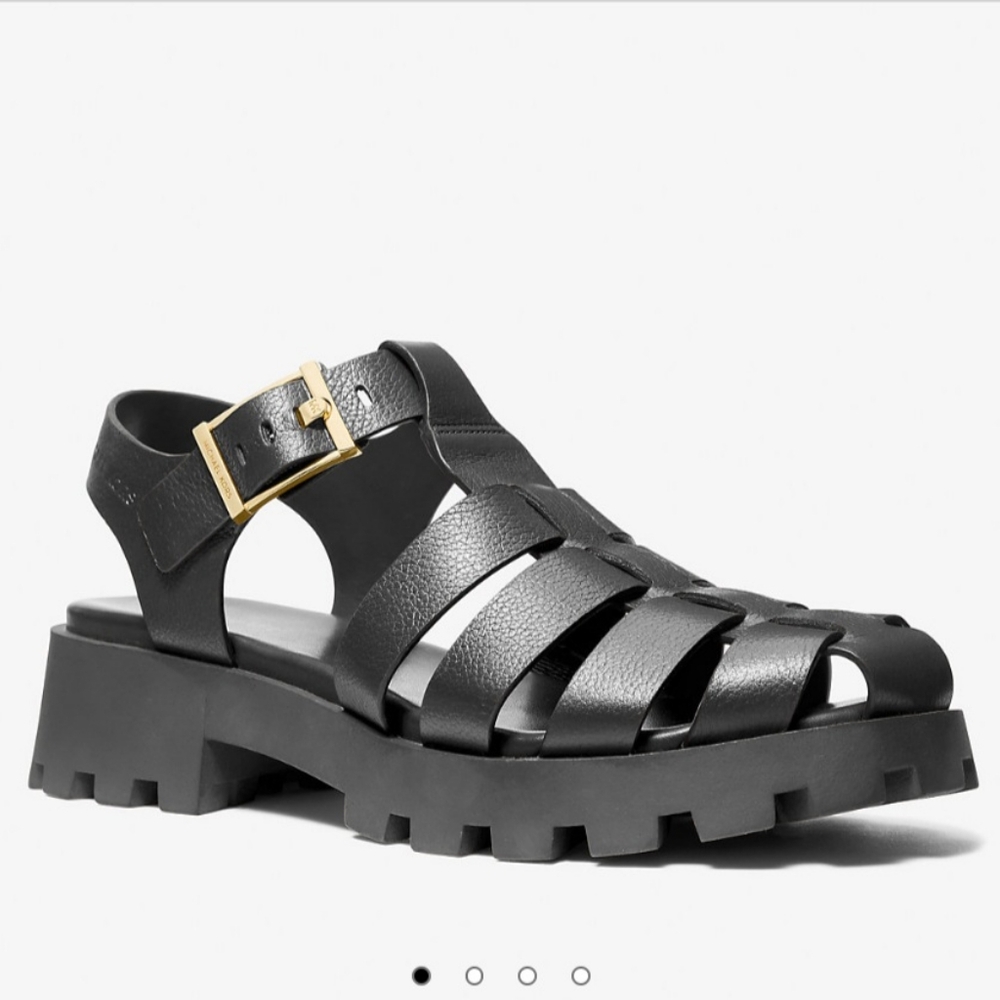 MICHAEL KORS EASTON LEATHER SANDAL